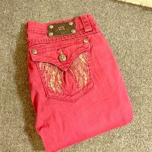 Magenta Miss Me Jeans